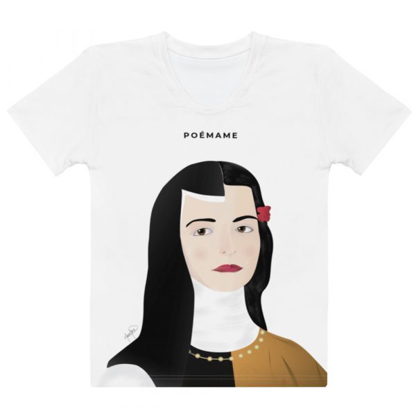 Camiseta premium para mujer con versos de Sor Juana Inés de la Cruz